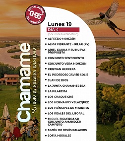 Grilla de artistas a la FNCH para este lunes 19