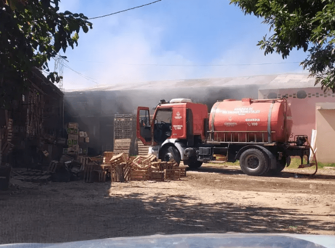Se produjo un incendio en el Mercado de Concentración