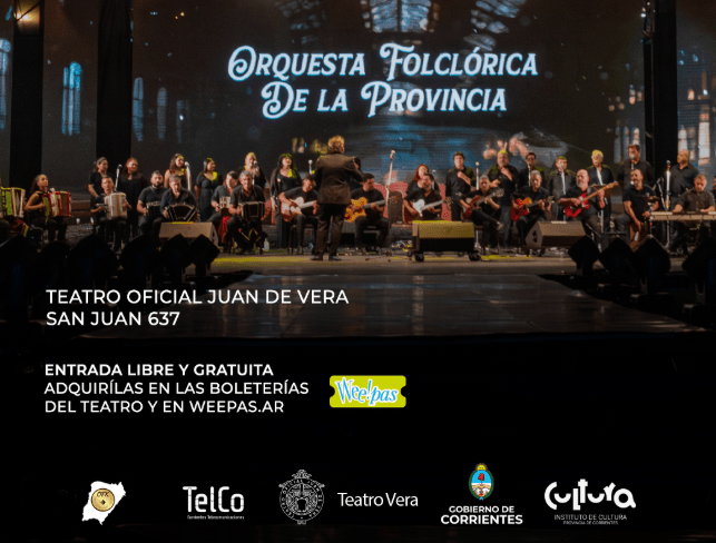 La Orquesta Folclórica de la Provincia rinde homenaje a la mujer en el Teatro Vera