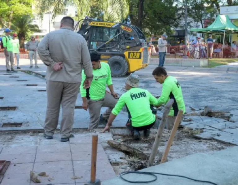 Refuncionalizan sector de la plaza Cabral