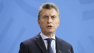 Mauricio Macri durante un acto político.