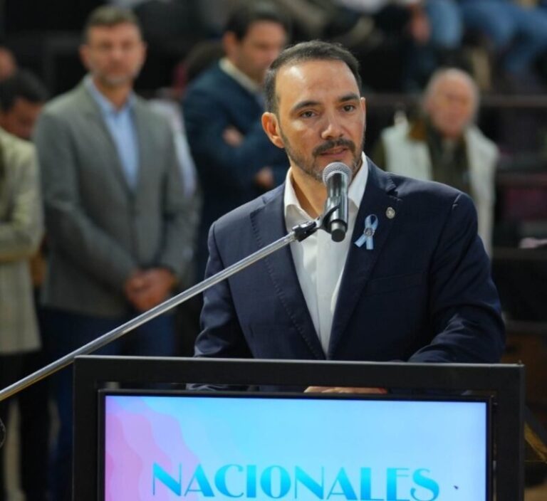 Gobernador Juan Pablo Valdés en la apertura de Las Nacionales 2026