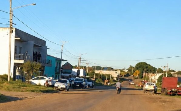 Vista del departamento en avenida Italia al 400, Mocoretá, donde fue hallada sin vida Fabiana Smitarello
