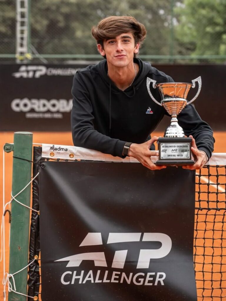 Ignacio Monzón y Nicolás Villalón en la final de dobles del Challenger de Córdoba