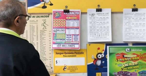 Boleto de la Quiniela Poceada Correntina con números ganadores