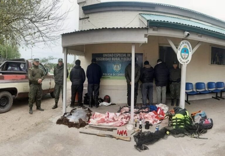 Operativo policial en ruta nacional 12 en Goya
