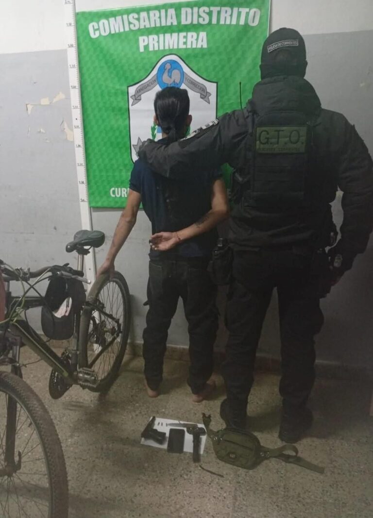 Arma de fuego casera, municiones y armas blancas secuestradas por la Policía en Curuzú Cuatiá