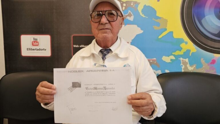 Víctor Zaracho durante su visita a la redacción de EL LIBERTADOR
