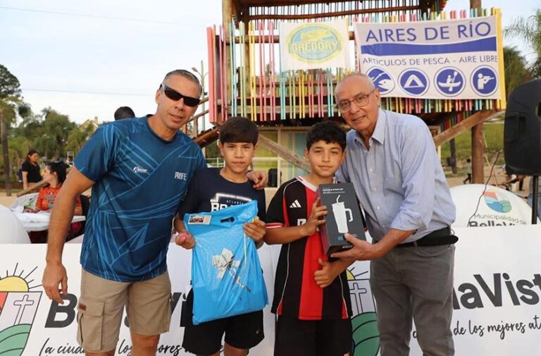 Presentación del concurso de pesca en Bella Vista